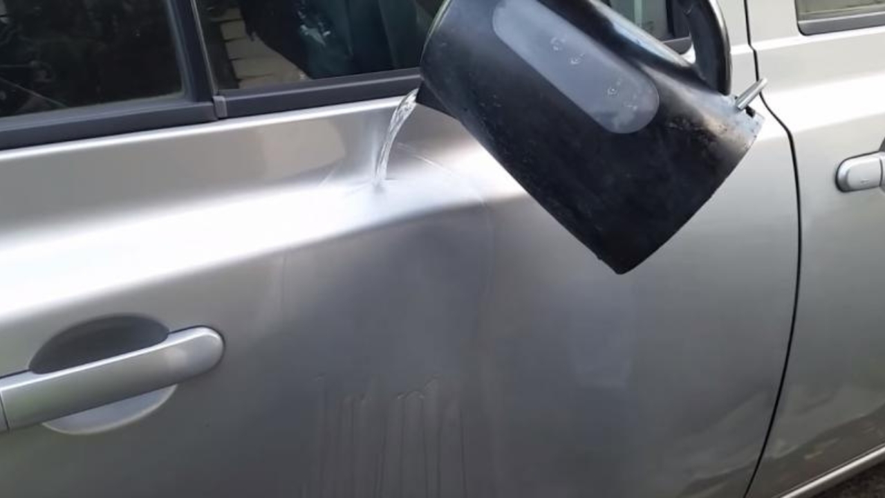 Boiling Water To Fix Bumper Dent